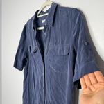 Equipment  femme blue silk shirt dress size medium Photo 2