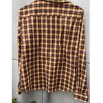 Vintage The Fox Collection Women’s Long Sleeve Button Down Shirt Plaid Size 16 Yellow Photo 10