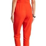 Anthropologie Adelyn Rae Poppy Red Double Strap Tapered Leg Jumpsuit Size Large Photo 1