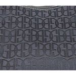 Gianni Bini Black Baguette Signature Print Leather Accent Shoulder Bag Purse Photo 6