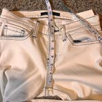 Vervet Flying Monkey Platinum Womens Beige Skinny Jeans Size 26 Contrast Stitch Photo 5