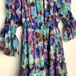 PatBo Blossom Off The Shoulder Dress Violet Womens Small New with Tags Blue Photo 6