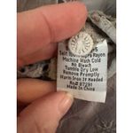 Johnny Was  Marietta Gray Eyelet Lace Flutter Sleeve Embroidered Tunic Top Size S Photo 5