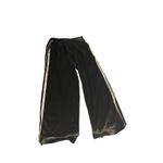 Satin Streetwear Luxe Black Wide Leg Track Pants Emmerson Lang Medium Photo 1