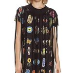 Agua Bendita  Evelyn T-Shirt Patterned Dress Size M - FRINGE NOT INCLUDED Photo 0