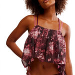 Free People Forgot Me Not Top Pink Size XL Photo 0