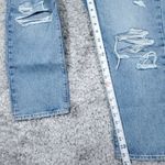 Levi's  Premium Wedgie Straight Jeans Size 31x26 Distressed Destroyed Ripped Blue Photo 7