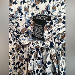 Indero Women's Large Chic Trendy Floral Wide Leg Lounge Pants Boho White Photo 6