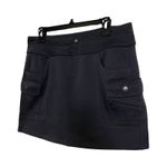 Athleta Grey Fleece Lined Mini Skirt Utility Pockets Cold Weather Size Large Photo 1