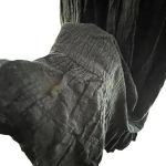 THML Women Small Dress Black Cotton Rayon Embroidery Flutter Aztec Western SW Photo 6