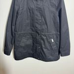 Hunter  Water Resistant Cotton Smock Rain Jacket Women M Black Outdoor Hooded Photo 13