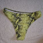 Source Unknown  Lime Snake Print Bikini Bottom Photo 1