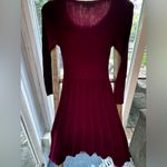 Thakoon Knee length maroon sweater dress size XS Red Photo 12