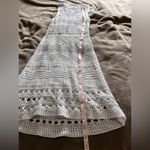 Love Tree  White Crochet Sweater Midi Dress Sleeveless Cover Up Sz S NWOT Photo 6