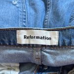 Reformation  Cynthia High Relaxed With Cuff Salton Wash Size 26 Photo 2