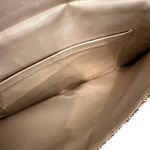 Barbara Lee Vintage Crocheted Beaded Clutch Women's 8" Silver Evening Holiday Photo 4