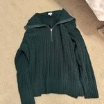Aerie  Dark Green V-Neck Sweater Photo 1