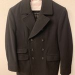 Banana Republic Wool Pea Coat Black Men’s Photo 1
