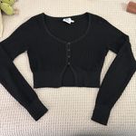 Princess Polly  Black Button Going Out Top Photo 0