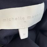 Michelle Mason  Navy Cutout Shoulder Long Sleeve Top Photo 3