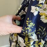 Anthropologie  Floral Ruffled Strapless Blue A Line Dress NWT Size Large Photo 8