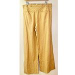 Free People NWT Linen Blend Pink Pinstripe Wide-Leg Trouser Style Pants Photo 2