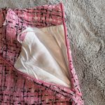 iii Tweed Wool Blend Mini Skirt Womens Sz S Pink New Side Zip Photo 2