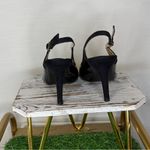 J.Renee Black Cierra Slingback Heels with Pointed Toe Size 7M Photo 7