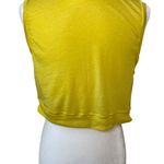 Free People Movement  WOMEN'S TWIST FRONT BOXY TANK TOP YELLOW SIZE LARGE Photo 7