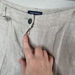 Saint James Womens Beige European Linen Crop Pants Size 8 Photo 6