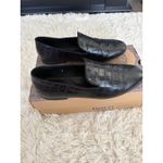 Born Belina Black Leather Crocodile Embossed Slip On Loafer Women's 9 NEW w/ Box Photo 1