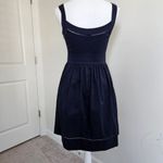 Diane Von Furstenberg  x Neiman Marcus Navy Sweetheart Dress – Size 4 Photo 8