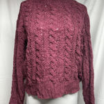 American Eagle Burgundy  knit sweater Photo 0