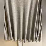 Deletta Anthropologie  grey ribbed knit tunic top swing turtleneck Large Photo 3