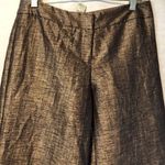 Cache Expresso Textured Crop Gaucho Pant New Poly Linen Blend Cropped NWT $118 Photo 5