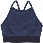 Splendid NWT  Studio Blue Camo Print High Neck Racerback Sports Bra Photo 2