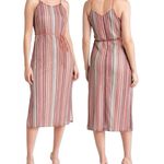 Sam Edelman Crochet Macrame Stripe Side Slit Tie Waist Midi Boho Dress 12 Photo 13