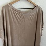 Lulus  Neutral Tan Brown Oversized Boxy Slouchy Dress M/L Photo 3