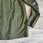 Mine Utility Jacket Womens S Army Green Full Zip Hooded Cinch Waist Military Photo 4
