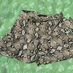 ZARA Brown & Black Skorts with Belt Size M Photo 0