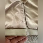 BCBGMAXAZRIA NWT  Latte Tan Faux Vegan Leather Oversized Fit Minimalist Blazer L Photo 9