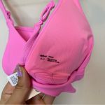 Aerie NEW Longline Triangle Padded Bikini Top Adjustable Straps Pink Sz Small Photo 7