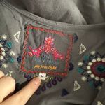 Johnny Was  Embroidered Boho Poncho Top Gray Size Medium Photo 1