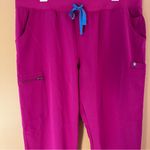 FIGS YOLA with yoga waistband Skinny Scrub Pants:Slim Fit, Straight Leg, XL Photo 2