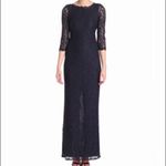 Adrianna Papell  Scalloped Lace Gown Dress Photo 2