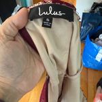 Lulus Burgundy Lace Slip Dress - Built-in Bra, Size S Photo 9