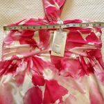 Grace Karin  Criss Cross Halterneck Flowly A Line Maxi Dress‎ in Pink Watercolour Photo 7