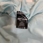 POL  Blue Sequin Lace Boho Tank Top Size Small Flowy Embroidered Festival Style Photo 4