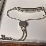 Slider Bracelet – Prayer, Patience, Faith A Zoe's Loft Original Silver Photo 0