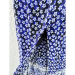 Lovers + Friends  Floral Off-the-Shoulder Thigh Slit Maxi Dress Navy Womens Sz XS Photo 3